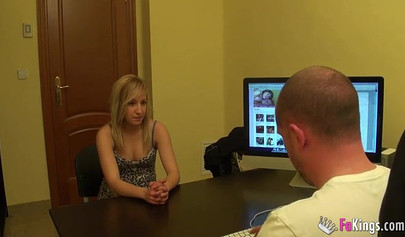 Sticking a dick up a young teen girl's ass in her first porno casting ever