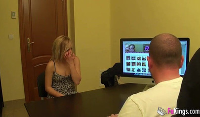 Sticking a dick up a young teen girl's ass in her first porno casting ever