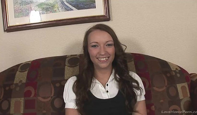 Slutty schoolgirl in fishnets sucks and then rides a big fat until until cum