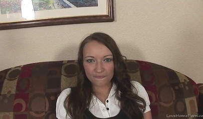 Slutty schoolgirl in fishnets sucks and then rides a big fat until until cum