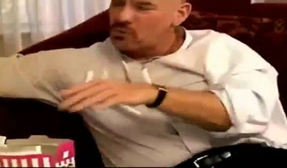 Tiny teen slut with big titties gets her mouth and holes plowed by an old man