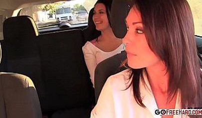 Teen whore and her MILF-y mom get fucked by the same cock and they both love it