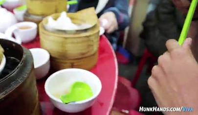 Hot teen gets properly serviced and fucked by her fan on a great web cam show