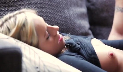 Sweet teen gets her pussy licked and then fucks until she gets that warm load