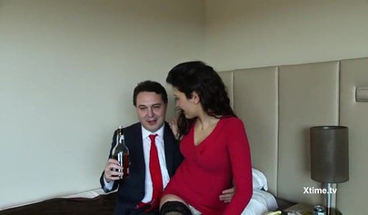 Hot teen sucks a dick, gets fucked, and then gives a really great footjob