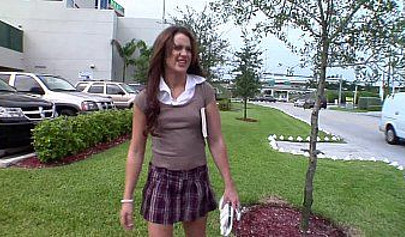 Naughty teenage slut with a great ass wants to ride my hard and stiff dick