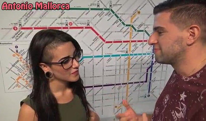 Hot goth teen slut with tattoos gets her mouth and nice cunt brutally destroyed