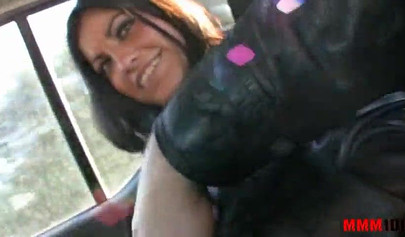 Cute Latina teen girl sucks and fucks a dick in a public space and she loves it