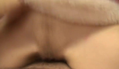 Russian teen whore Santa licks a guy's feet and then sucks and fucks his dick