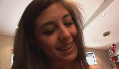 Hot teen slut gets fucked by her father's best friend and she loves it all