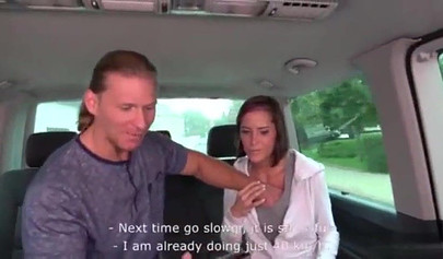 Hot brunette busty teen goes Pokemon hunting and ends up nicely fucked in a van