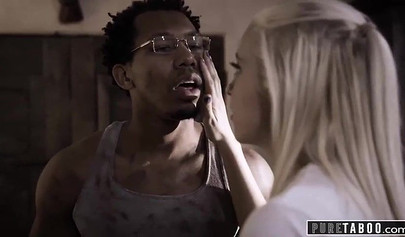 Blind teen blonde tricked by a fake doctor into getting her cunt creamed up