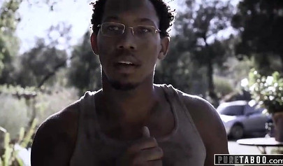 Blind teen blonde tricked by a fake doctor into getting her cunt creamed up