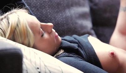 Sexy teenage couple perform oral sex and then fuck on their own first sextape