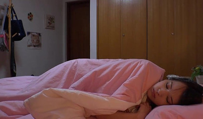 Japanese teen with small cute titties loves to suck on dicks and to get fucked