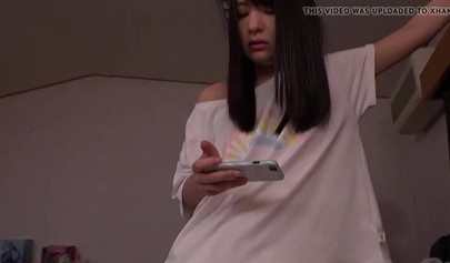 Japanese teen with small cute titties loves to suck on dicks and to get fucked