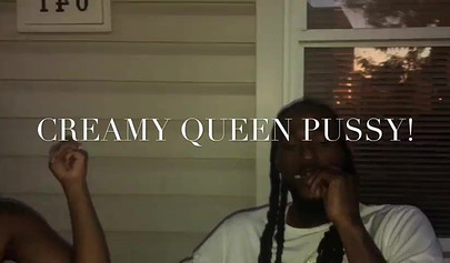 Hot neighbor gets to cream his teenage neighbor slut's little tight black cunt