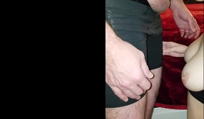 Beautiful submissive teen slut gets taught by daddy about spanking before sex