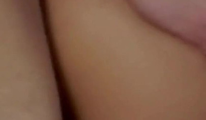 Beautiful teenage girl films herself having a romantic and passionate fucking