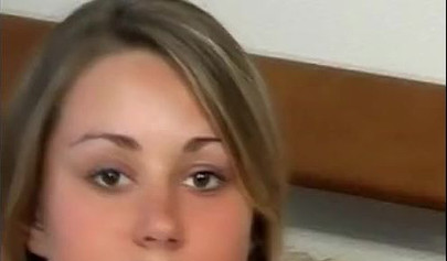 Beautiful model teenage babe shows her private parts and masturbates on camera