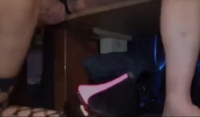 Skinny teenage chick participates in a gangbang and gets cum on her little face