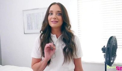 Bratty stepsister teen Gia Paige sucks a dick and fucks me and I love it all