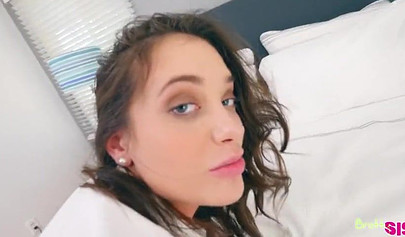 Bratty stepsister teen Gia Paige sucks a dick and fucks me and I love it all