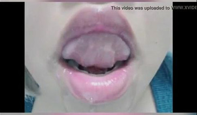 A compilation of trashy teenage whores spitting and swapping cum in mouths