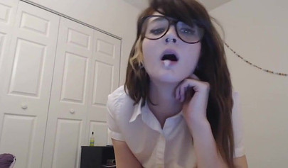 A compilation of trashy teenage whores spitting and swapping cum in mouths