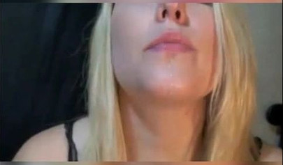 A compilation of trashy teenage whores spitting and swapping cum in mouths