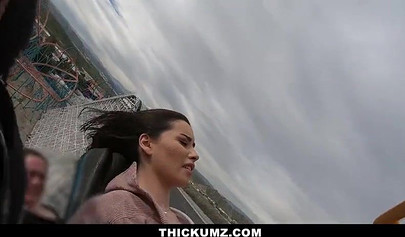 Hot vlogging teen babe flashes her asshole out there in public to everybody