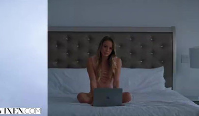 Naughty college student teen girl seduces her sisters hot boyfriend in secret