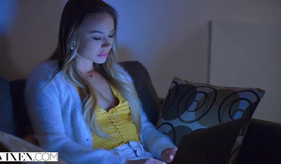 Naughty college student teen girl seduces her sisters hot boyfriend in secret