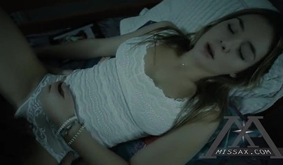 Stepsis watches porn with brother before bro fucks her insides and fills them up