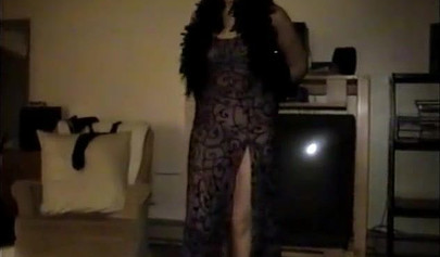 Hot teenage babe Carla dances and sucks and fucks a big dick then she swallows