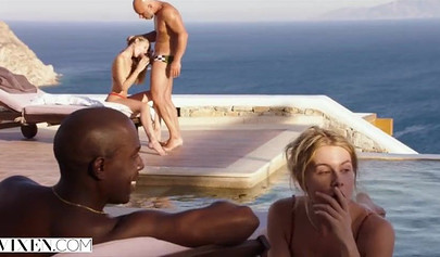 Hot teen Tiffany Tatum gets fucked in public places by dominating sugar daddy