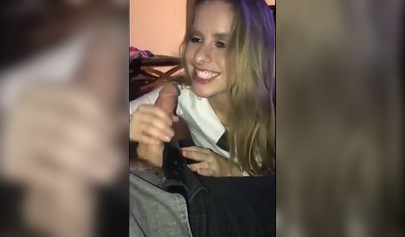 A disgusting cuck shares his sexy teen girlfriend with a black neighbor with BBC