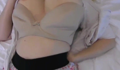 Young BBW teenage blonde girl gets her big fat twat filled full on a camera