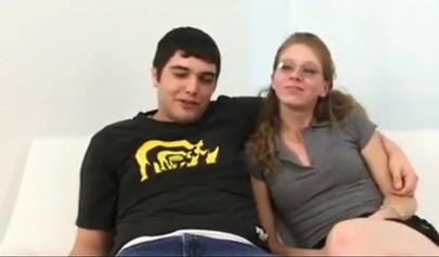 Teenage babe trashed by a massive big schlong in front of her beta boyfriend