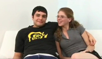 Teenage babe trashed by a massive big schlong in front of her beta boyfriend