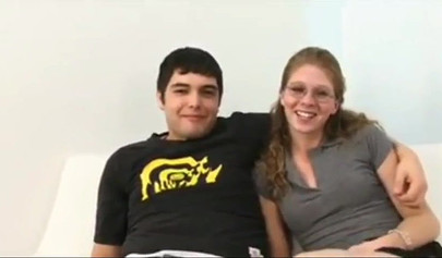 Teenage babe trashed by a massive big schlong in front of her beta boyfriend