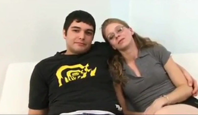 Teenage babe trashed by a massive big schlong in front of her beta boyfriend