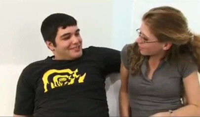 Teenage babe trashed by a massive big schlong in front of her beta boyfriend