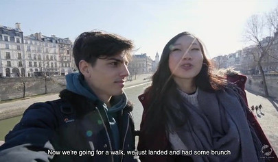 A romantic and passionate fucking made in Paris with a hot Asian teen babe