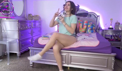 A nice teen girl with great atributes films herself for college money allowance