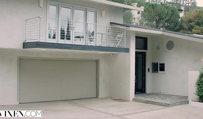 Beautiful black teen girl with an afro fucks her roommate and totally loves it