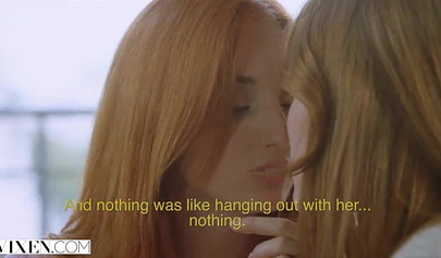 A rich older couple has sex with a small redhead teenage girl on their vacation