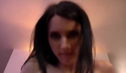 Brunette and redhead teen girls share a huge dick just to please one another