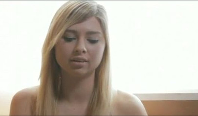 Nice blonde teen in pink socks loves to fuck and take a nice dick up her pussy