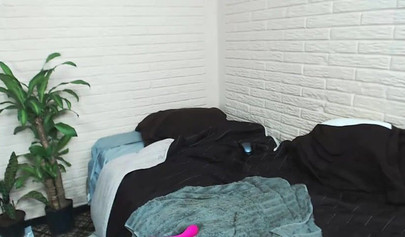 Two nerdy lesbian teenage girls have fun on a web camera show for their fans